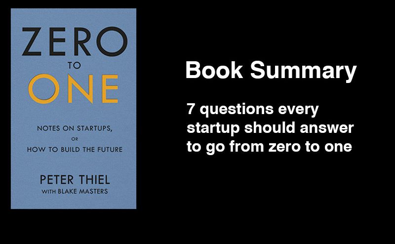 Book Summary - Zero to One (Peter Thiel)