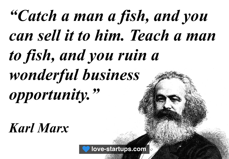 Business Opportunity Karl Marx Love Startups